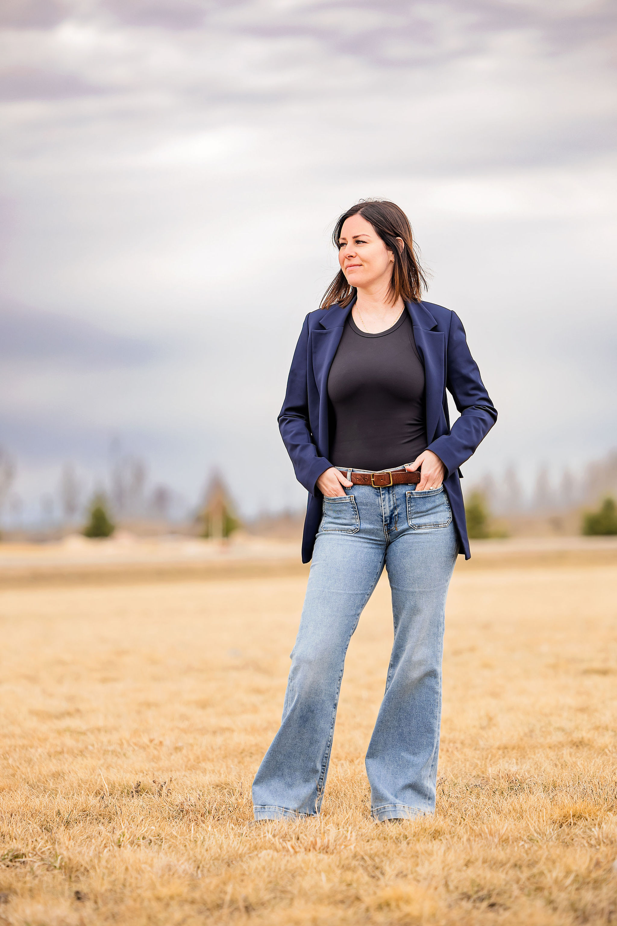 Tynelle Badinski standing outdoors in Melfort
